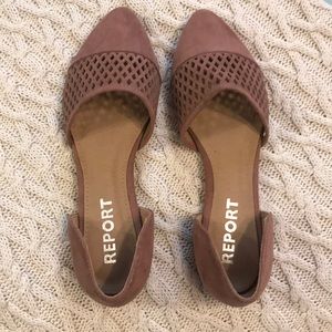 Brand New Blush Pointy Toe Flats, Never worn